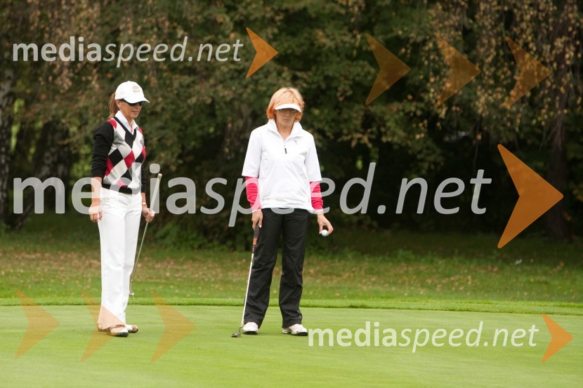 Simona Lebar in Majda Nahtigal1. mednarodni dobrodelni golf turnir Lions Alpe Adria 2010