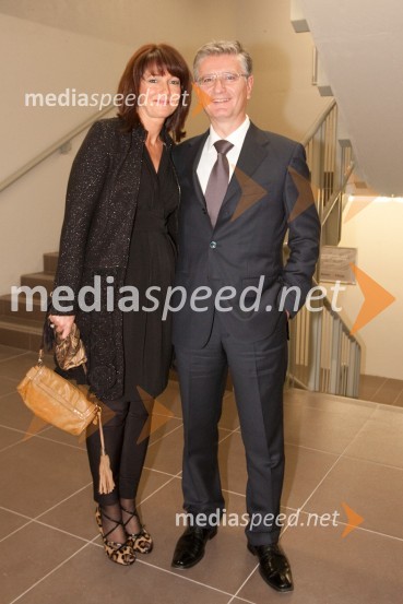 Franjo Bobinac, predsednik uprave Gorenje d.d. s soprogoJosé Carreras, koncert opernega pevca