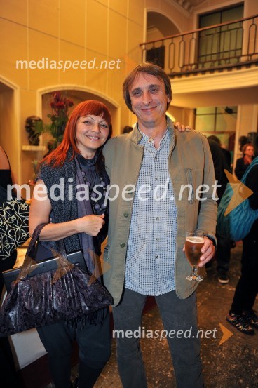 Gordana Stefanovič Erjavec in Matjaž Zupančič, režiserŽupanova Micka, premiera komedije SLG Celje