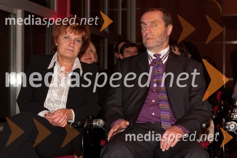 Alenka Avberšek, Gospodarska zbornica Slovenije in Samo Žargi, direktor dogodkov pri Delu revijeZnanstvenica leta 2010