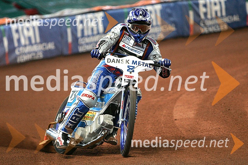 Matej Žagar (Slovenija) na stadionu ParkenSPEEDWAY GRAND PRIX, VN Danske 2006, trening