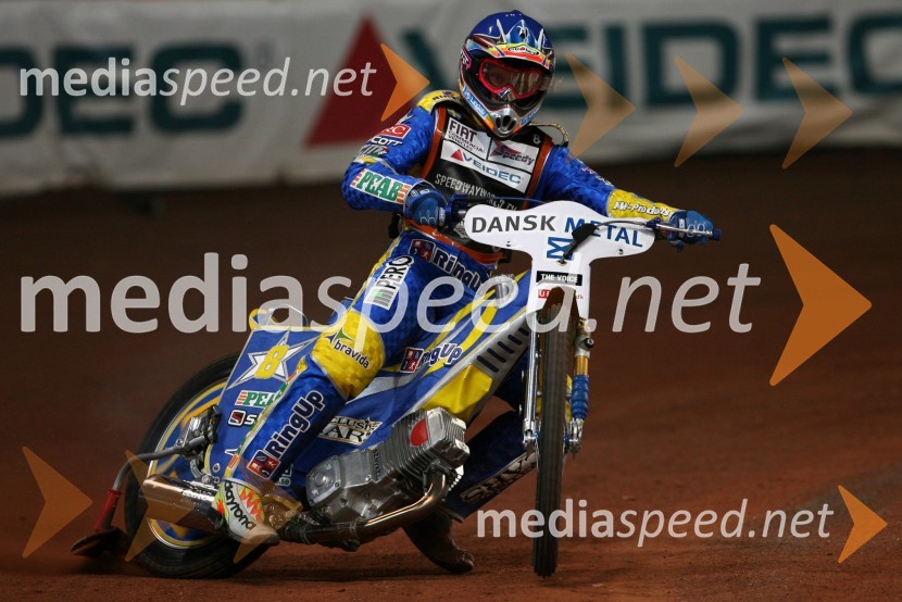 Andreas Jonsson (Švedska)SPEEDWAY GRAND PRIX, VN Danske 2006, trening