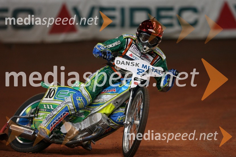 Antonio Lindbaeck (Švedska)SPEEDWAY GRAND PRIX, VN Danske 2006, trening