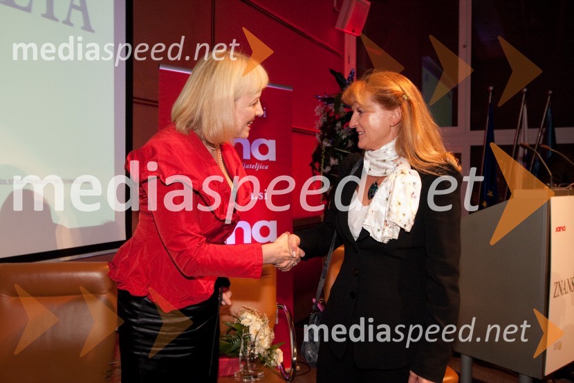 prof. dr. Renata Salecl, znanstvenica leta 2010 in dr. Bojana Žvan, predstojnica Kliničnega oddelka za nevrologijo na ljubljanskem UKC, znanstvenica leta 2009Znanstvenica leta 2010