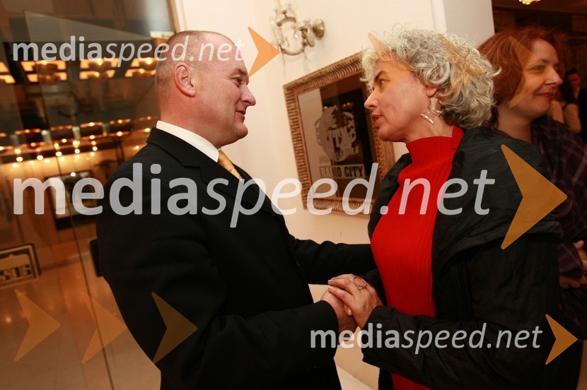 Franc Kangler, župan Mestne občine Maribor in Alja Predan, umetniška direktorica Borštnikovega srečanja45. Borštnikovo srečanje, otvoritev festivala