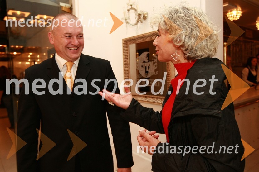 Franc Kangler, župan Mestne občine Maribor in Alja Predan, umetniška direktorica Borštnikovega srečanja45. Borštnikovo srečanje, otvoritev festivala