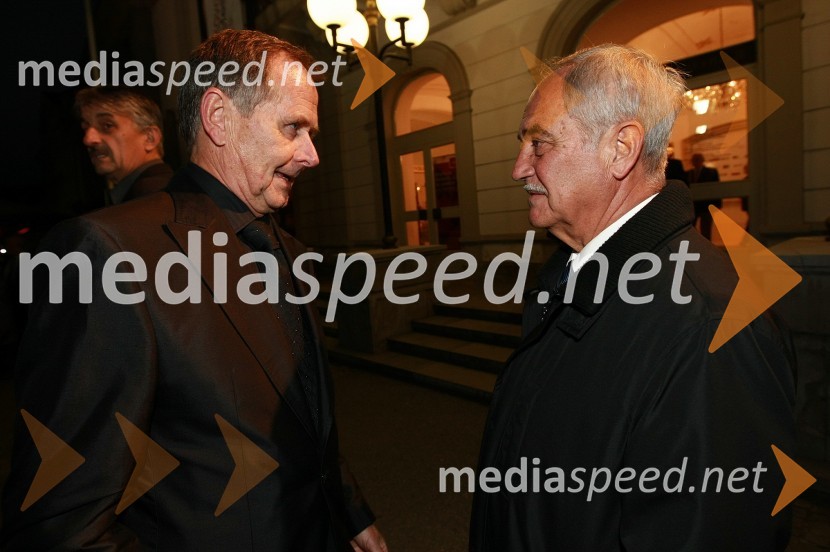 Boris Kac, odvetnik ter Rudi Moge, nekdanji poslanec DZ in predsednik sveta SNG Maribor45. Borštnikovo srečanje, otvoritev festivala