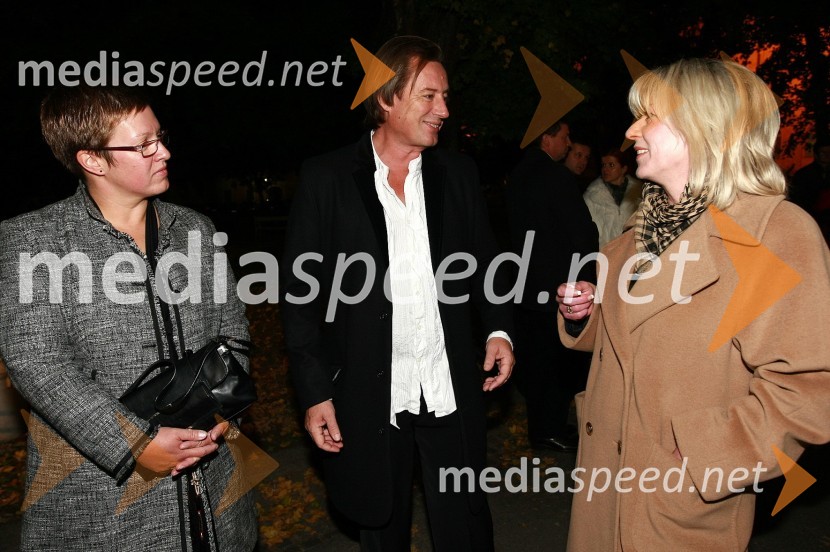 Aleksandra Berberih Slana, direktorica Muzeja narodne osvoboditve Maribor, Vladimir Rukavina - Gogo, direktor Narodnega doma Maribor ter Tatjana Mileta, direktorica GIZ Stari Maribor in programska vodja festivala Špasfest45. Borštnikovo srečanje, otvoritev festivala