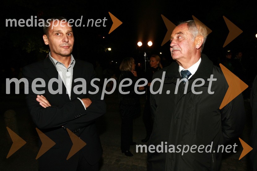 Danilo Rošker, direktor SNG Maribor ter Rudi Moge, nekdanji poslanec DZ in predsednik sveta SNG Maribor45. Borštnikovo srečanje, otvoritev festivala