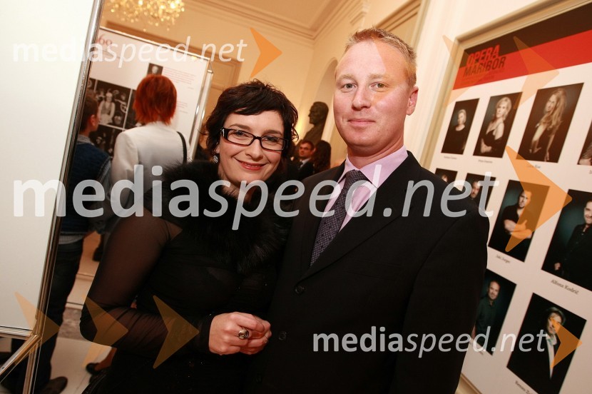 Katarina Pernat, Žurnal24 in Urban Lavrenčič, Raiffeisen banka45. Borštnikovo srečanje, otvoritev festivala