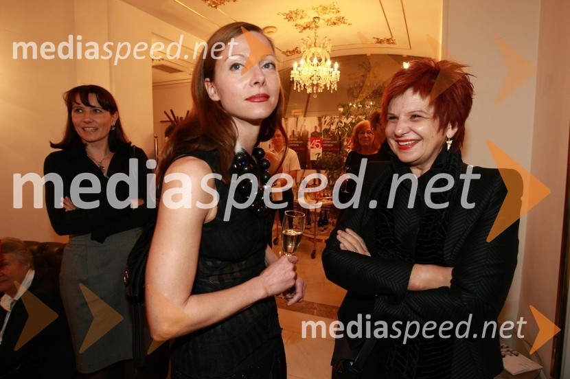 Nataša Matjašec Rošker, igralka in Majda Širca, ministrica za kulturo45. Borštnikovo srečanje, otvoritev festivala