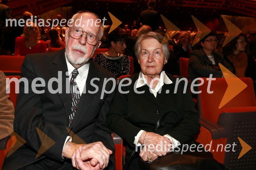 Aleksander Valič, igralec in soproga Dana45. Borštnikovo srečanje, otvoritev festivala