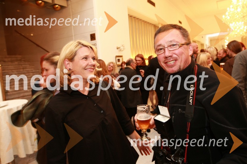 Karmina Šilec, Carmina Slovenica in Igor Napast, fotograf
45. Borštnikovo srečanje, otvoritev festivala