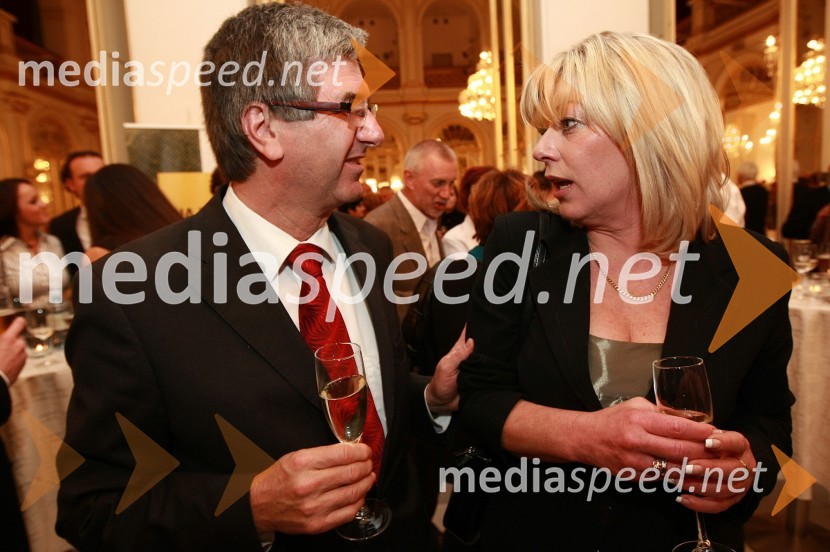 Avgust Heričko, Lista upokojencev Maribor in Tatjana Mileta, direktorica GIZ Stari Maribor ter programska vodja festivala Špasfest45. Borštnikovo srečanje, otvoritev festivala