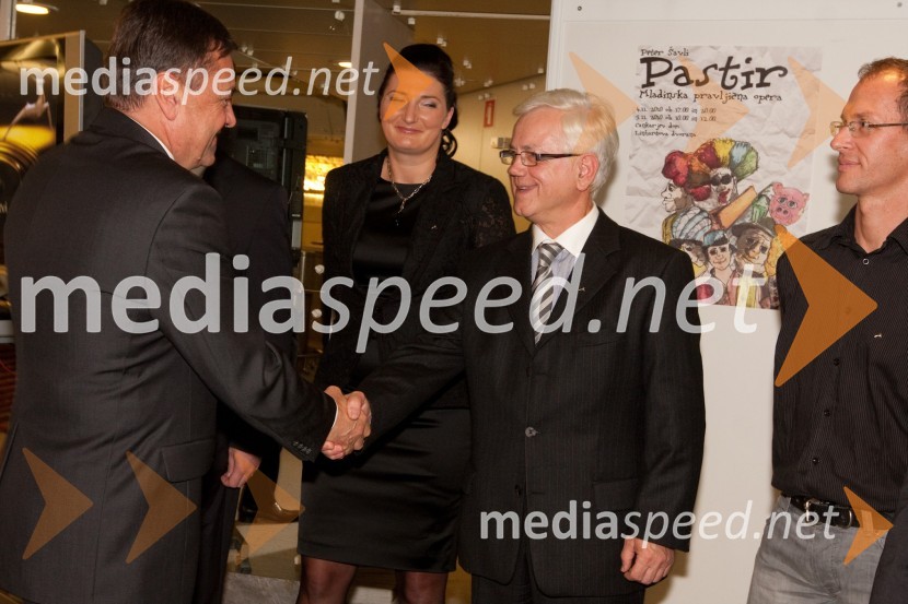 Zoran Jankovič, župan mestne občine Ljubljana in Mirko Strašek, direktor podjetja KLSSlovenska gazela 2010