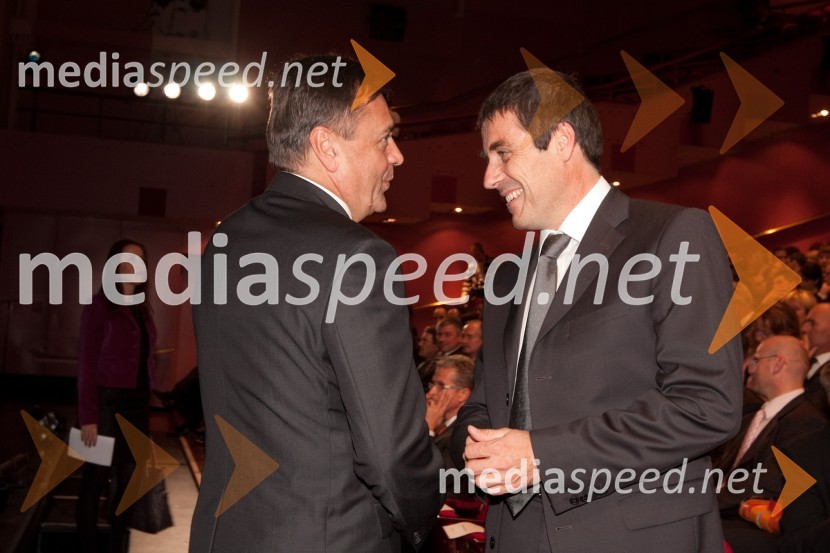Zoran Jankovič, župan mestne občine Ljubljana in Andrej Baričič, direktor GEA collegeSlovenska gazela 2010