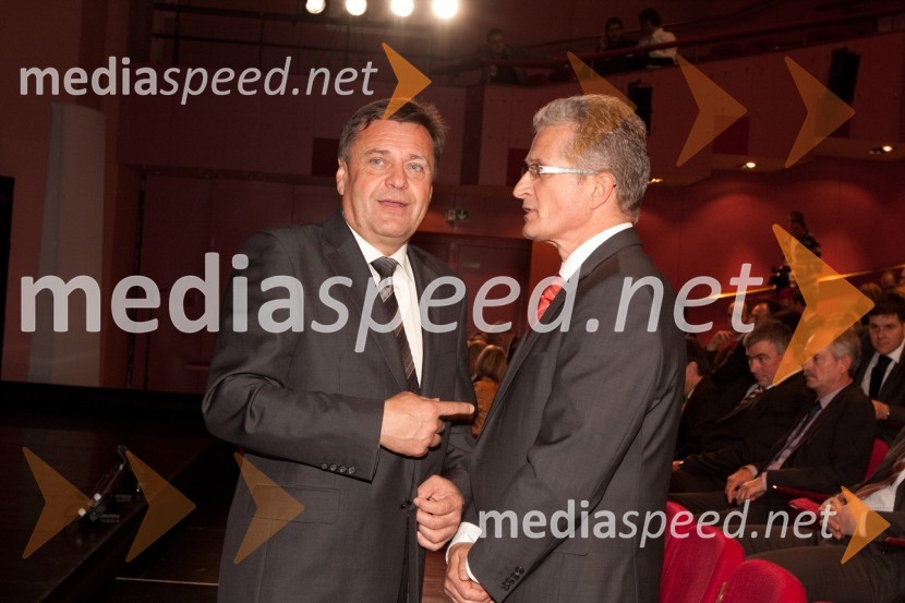 Zoran Jankovič, župan mestne občine Ljubljana in Zoran Janko, glavni izvršni direktor družbe MobitelSlovenska gazela 2010