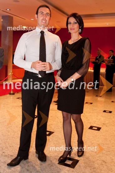 Vinko Zovko in Tamara Busar, vodja marketinga pri Lisci d.d.Lisca, predstavitev kolekcije pomlad in poletje 2011