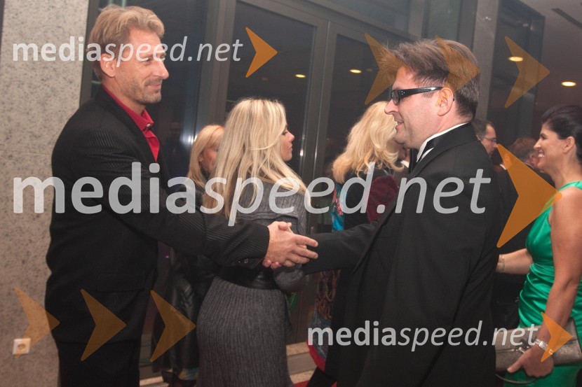 Erazem Pintar, podjetnik in Dari Južna, lastnik podjetja Lisca d.d.Lisca, predstavitev kolekcije pomlad in poletje 2011