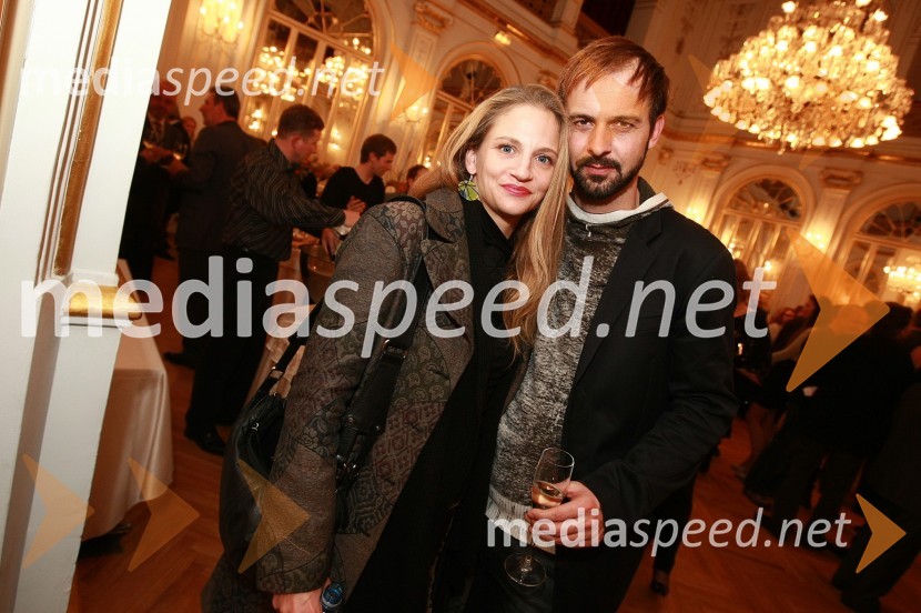 Uroš Furst, igralec in dobitnik nagrade za igro in ...Borštnikov prstan prejel Janez Hočevar Rifle