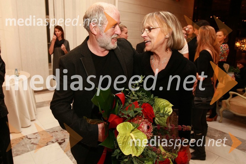 Janez Hočevar Rifle, igralec in dobitnik Borštnikovega prstana 2010  ter Minu Kjuder, igralka in dobitnica Borštnikovega prstana 2009Borštnikov prstan prejel Janez Hočevar Rifle