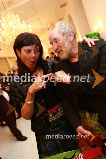 Maja Boh, igralka ter Janez Hočevar Rifle, igralec in dobitnik Borštnikovega prstana 2010Borštnikov prstan prejel Janez Hočevar Rifle