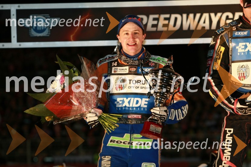 Chris Harris (Velika Britanija) in Andreas Jonsson (Švedska)Speedway, SGP 2010, VN Poljske 2010