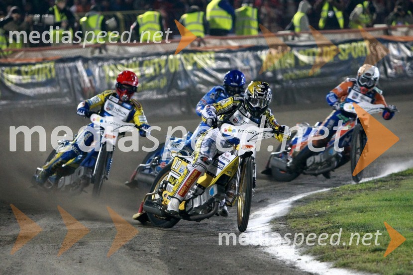 Tomasz Gollob (Poljska), Hans Andersen (Danska), Friderik Lindgren (Švedska) in Chris Harris (Velika Britanija)Speedway, SGP 2010, VN Poljske 2010
