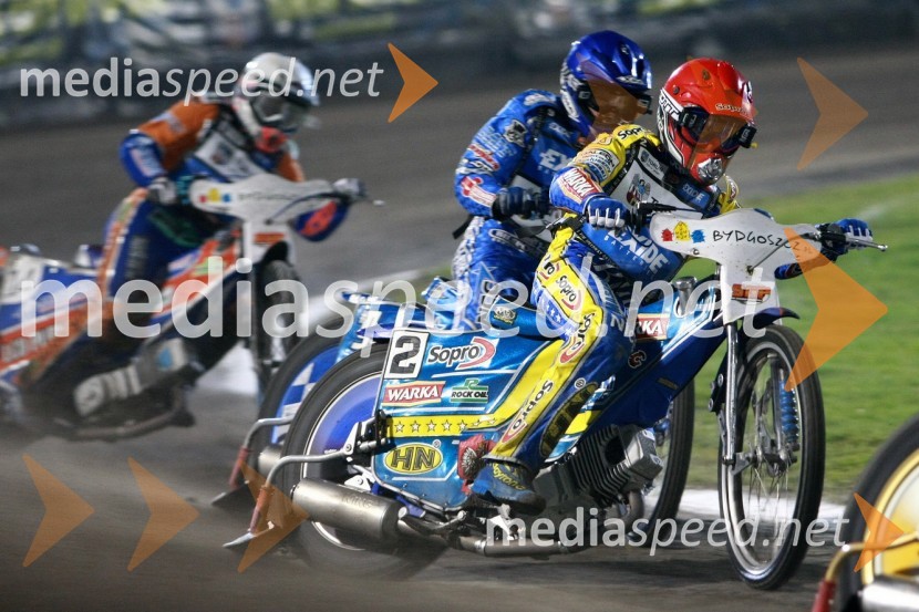 Chris Harris (Velika Britanija), Friderik Lindgren (Švedska), Tomasz Gollob (Poljska) in Hans Andersen (Danska)Speedway, SGP 2010, VN Poljske 2010