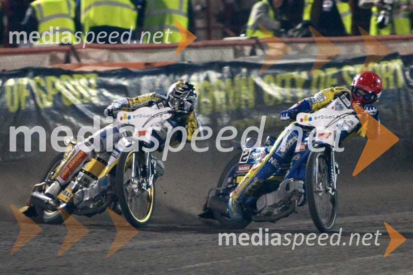 Hans Andersen (Danska) in Tomasz Gollob (Poljska)Speedway, SGP 2010, VN Poljske 2010