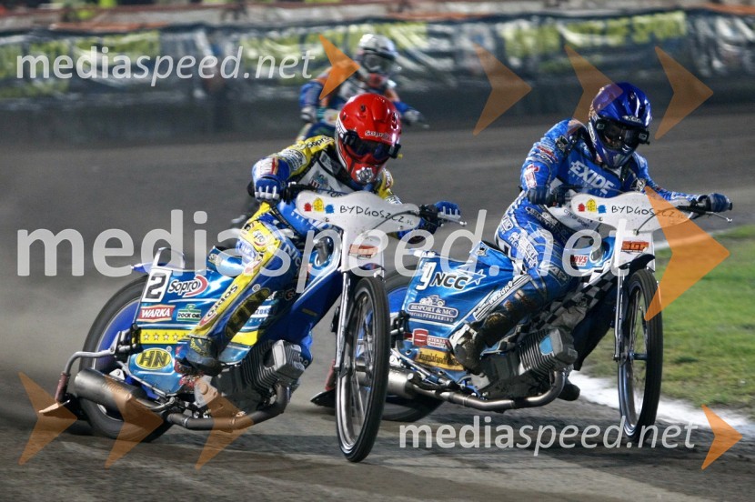 Tomasz Gollob (Poljska) in Friderik Lindgren (Švedska)Speedway, SGP 2010, VN Poljske 2010