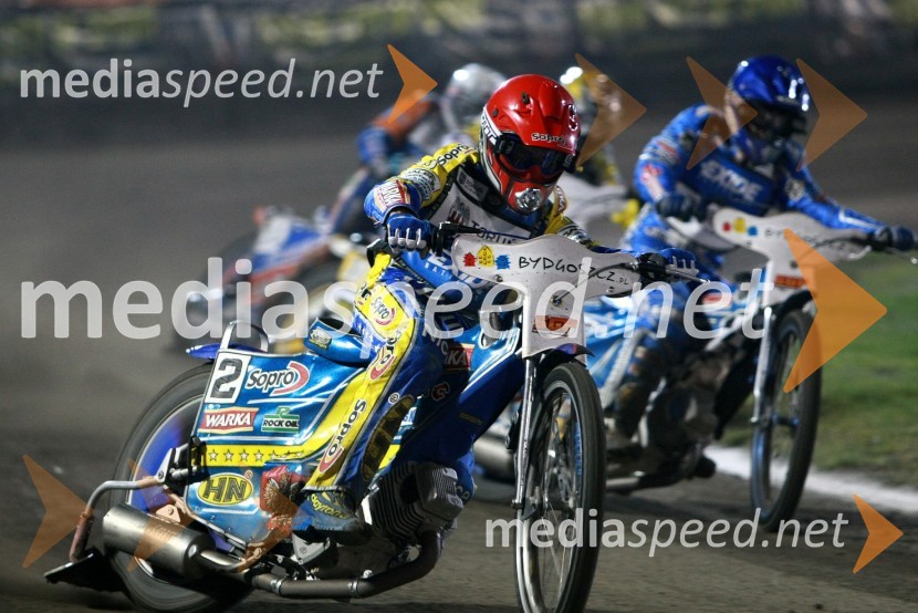Tomasz Gollob (Poljska) in Friderik Lindgren (Švedska)Speedway, SGP 2010, VN Poljske 2010