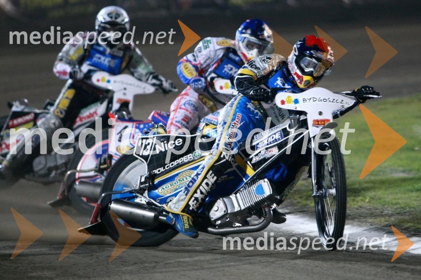 ..., Jason Crump (Australia) in Jaroslaw Hampel (Poljska)Speedway, SGP 2010, VN Poljske 2010