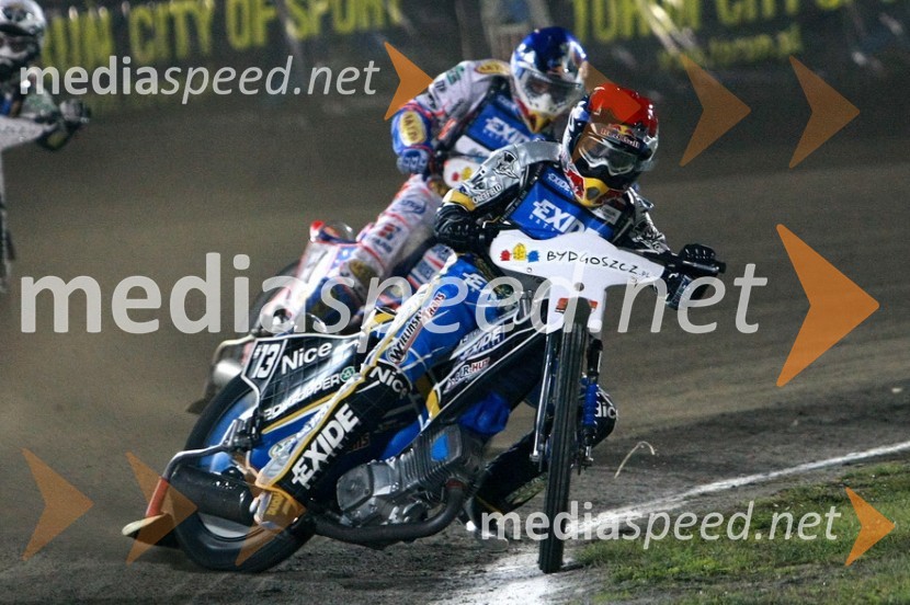 ..., Jason Crump (Australia) in Jaroslaw Hampel (Poljska)Speedway, SGP 2010, VN Poljske 2010