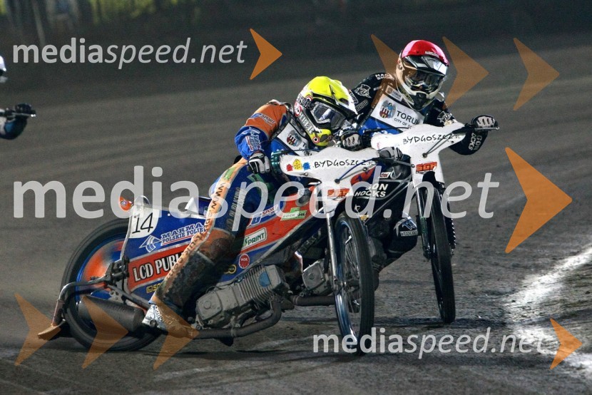 Chris Harris (Velika Britanija) in Chris Holder (Avstralija)Speedway, SGP 2010, VN Poljske 2010