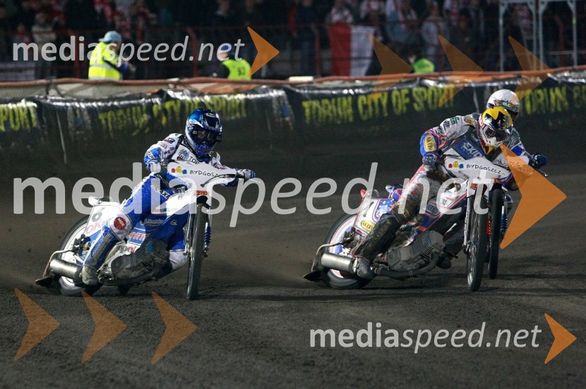 Nicki Pedersen (Danska) in Jason Crump (Australia)Speedway, SGP 2010, VN Poljske 2010
