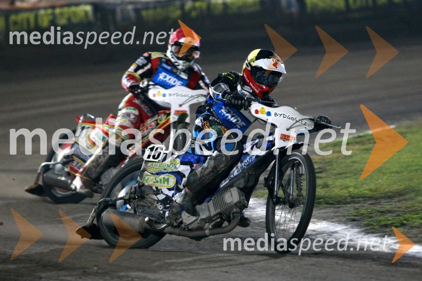 Magnus Zetterstrom (Švedska) in Janusz Kolodziej (Poljska)Speedway, SGP 2010, VN Poljske 2010