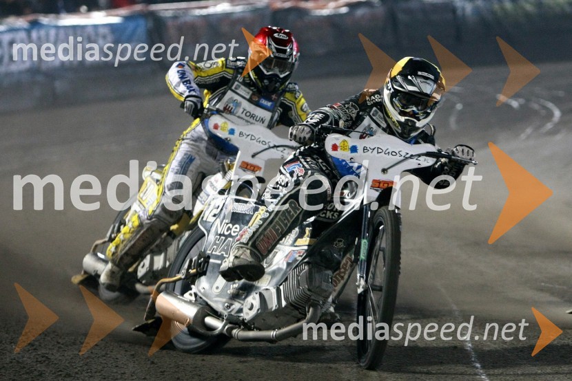 Hans Andersen (Danska) in Chris Holder (Avstralija)Speedway, SGP 2010, VN Poljske 2010