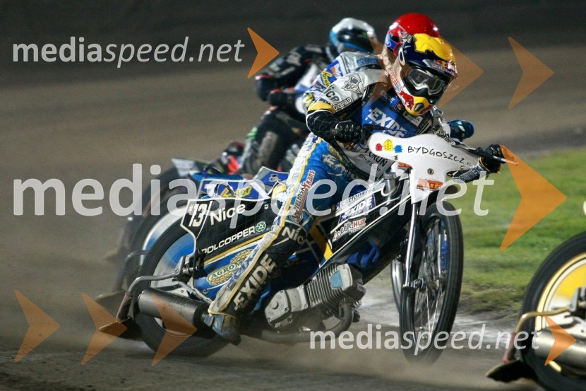 Jaroslaw Hampel (Poljska) in Rune Holta (Poljska)Speedway, SGP 2010, VN Poljske 2010
