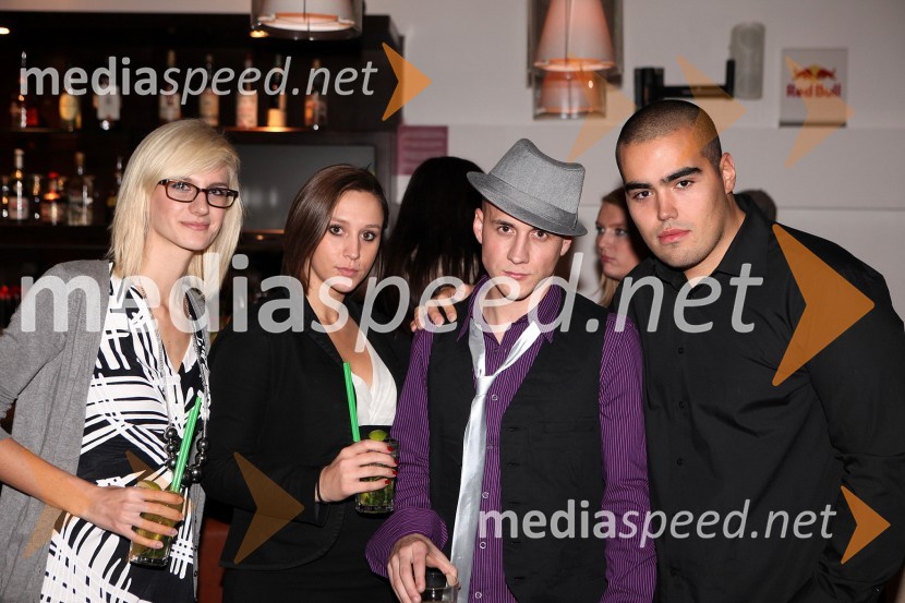 Tereza Poljanič, odnosi z javnostjo in hči Barbre Drnač, Urška Miklič, odnosi z javnostjo, Erik Felicijan, pevec, Marko Ružič, KN ProErik, premiera videospota Ljubezen na prvi pogled