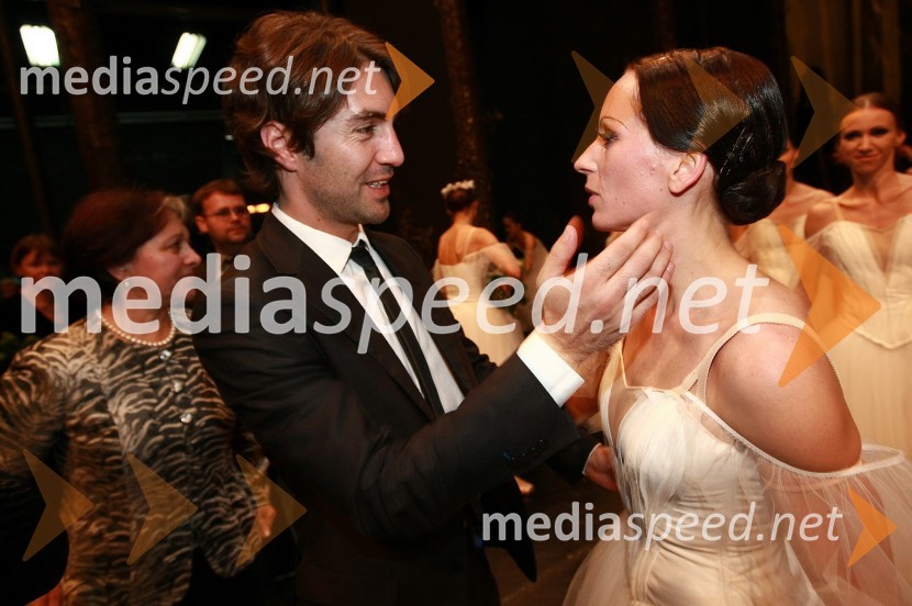 Edward Clug, baletnik, koreograf in umetniški direktor Baleta SNG Maribor ter Alenka Ribič Laufer, balerinaPremiera baleta Giselle v SNG Maribor