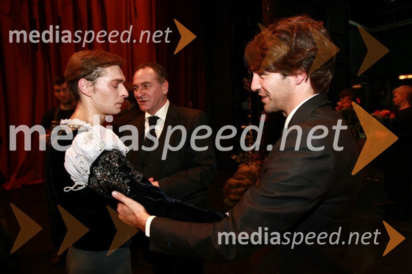 Anton Bogov, baletnik in Edward Clug, baletnik, koreograf in umetniški direktor Baleta SNG MariborPremiera baleta Giselle v SNG Maribor