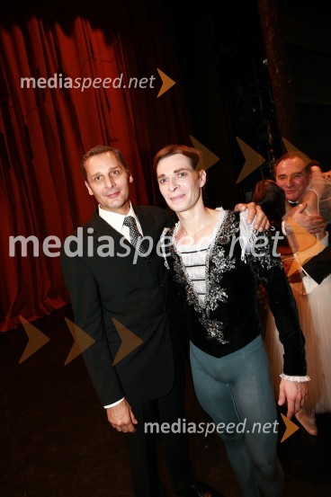 Danilo Rošker, direktor SNG Maribor in Anton Bogov, baletnikPremiera baleta Giselle v SNG Maribor
