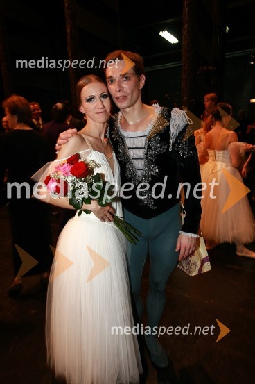 Ines Petek, baletka in Anton Bogov, baletnikPremiera baleta Giselle v SNG Maribor