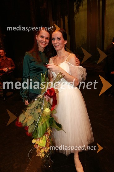 Tijuana Križman Hudernik in Alenka Ribič Laufer, baleriniPremiera baleta Giselle v SNG Maribor