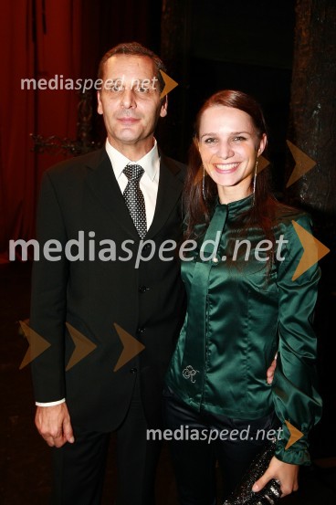 Danilo Rošker, direktor SNG Maribor in Tijuana Križman Hudernik, balerinaPremiera baleta Giselle v SNG Maribor