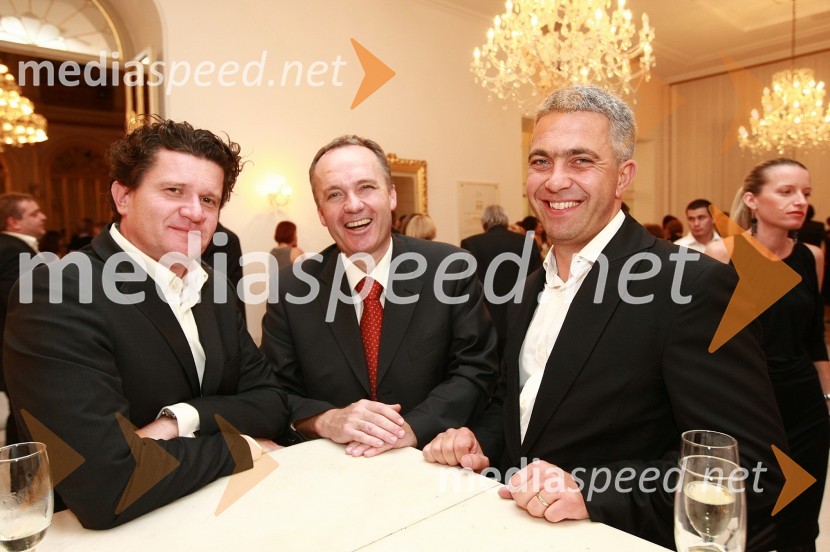 Marko Kolbl, lastnik Radia Center in direktor podjetja Europlakat, mag. Jernej Završnik, direktor Zdravstvenega doma dr. Adolfa Drolca Maribor in Marko Arsenovič, direktor podjetja S.Oliver SLOPremiera baleta Giselle v SNG Maribor