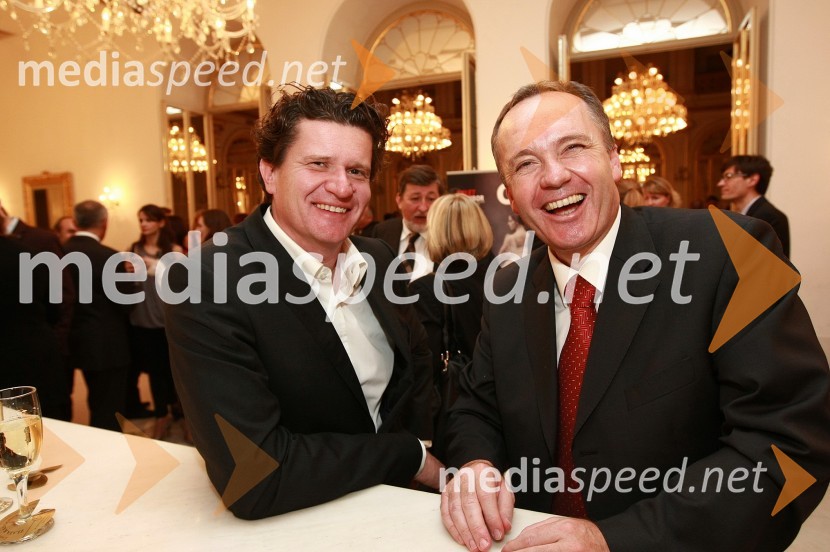 Marko Kolbl, lastnik Radia Center in direktor podjetja Europlakat in mag. Jernej Završnik, direktor Zdravstvenega doma dr. Adolfa Drolca MariborPremiera baleta Giselle v SNG Maribor