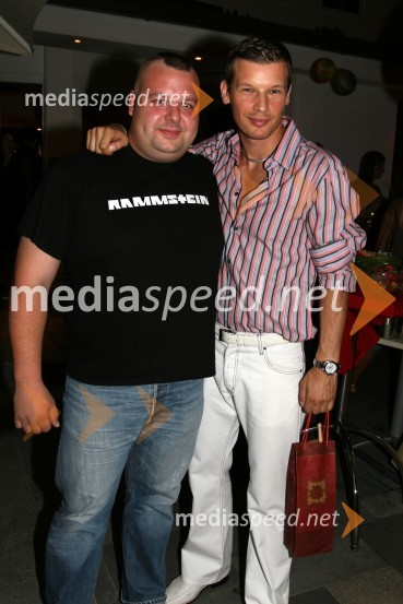 Jure Bradač, maneken in Martin Janežič Buco, igralec v 46 minut in bobnar skupine SausagesJure Bradač, rojstni dan