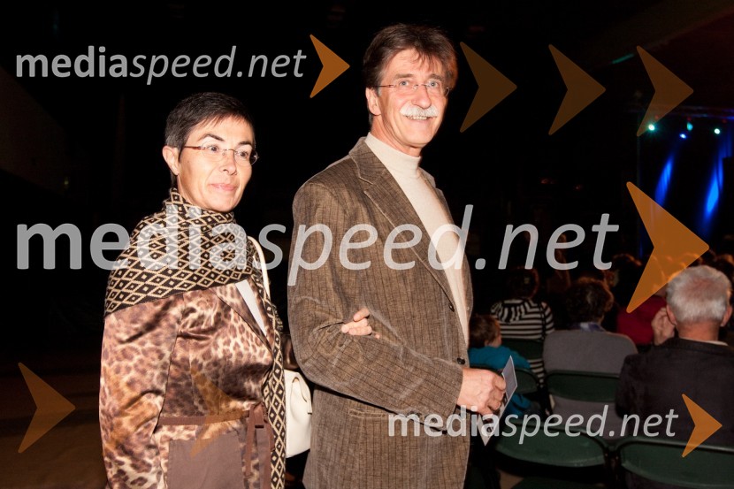 Jožko Čuk, direktor SNG Nova Gorica in soproga Jasna, zdravnicaŠe vedno sanjam poplave, dobrodelni koncert